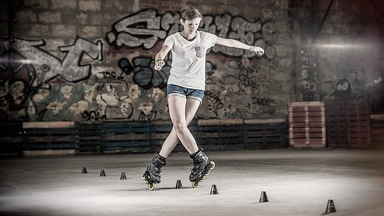 roller slalom freestyle 